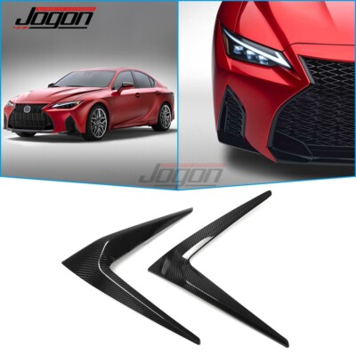 Carbon Fog Light Cover Lower Bumper Side Trim For Lexus IS 300 350 500 2021-2025