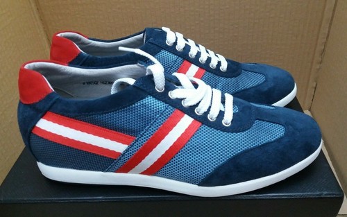 Chamaripa 6 cm Ascensore Sport Casual Trainer Sneaker Scarpe-Blu/Rosso-UK 7  | eBay