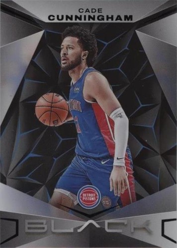 Framed Cade Cunningham Pistons Signed Black & Blue Statement