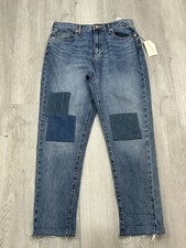 Universal Thread Women  s High Rise Patchwork Boyfriend Jeans Size 6 / 28 NWT