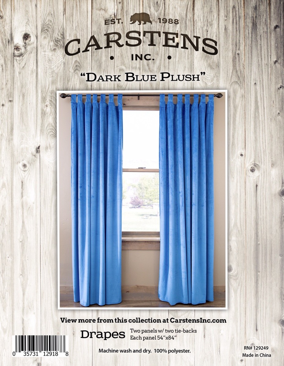 Carstens Sierra Drapery Panels - Western Style Chenille Curtains With Tie-Backs, Rustic Lodge Decor
