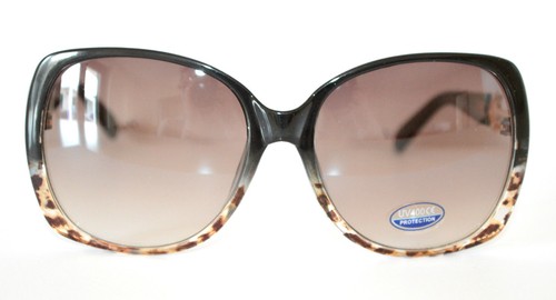 OCCHIALI da SOLE donna NERO LEOPARDATO maculati lenti estive lunettes gafas  55 | eBay