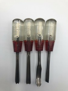 Set of four Great neck USA tool steel woodworking chisels 