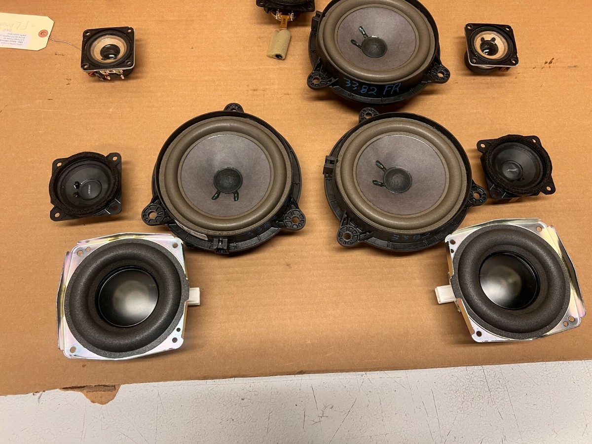 09-13 INFINITI FX35 FX50 FRONT & REAR DOOR SPEAKERS & TWEETERS SET