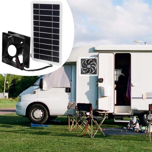 Solar Attic Exhaust Fan 30W/40W Air Shed Ventilation Van Pet House Chicken Coop - Picture 2 of 26