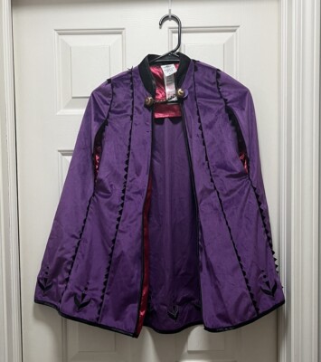 Disney Store Frozen Anna Purple Cape Only Costume Halloween 5/6