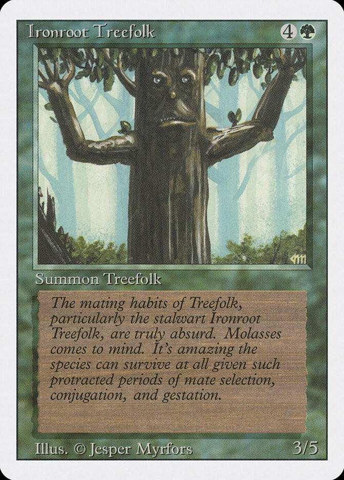 1994 Ironroot Treefolk Revised MTG Magic the Gathering NM