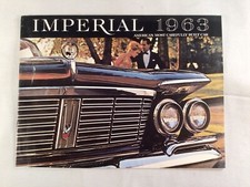 1963 Chrysler Imperial Car Sales Brochure Catalog Booklet vintage