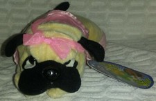 10  2006 Animal Pals Female Pug with a Pink Bow and Tutu KellyToy Plush With Tags
