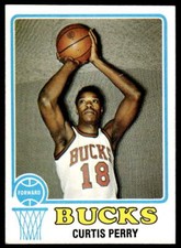 1973-74 Topps #148 Curtis Perry BASKETBALL Milwaukee Bucks