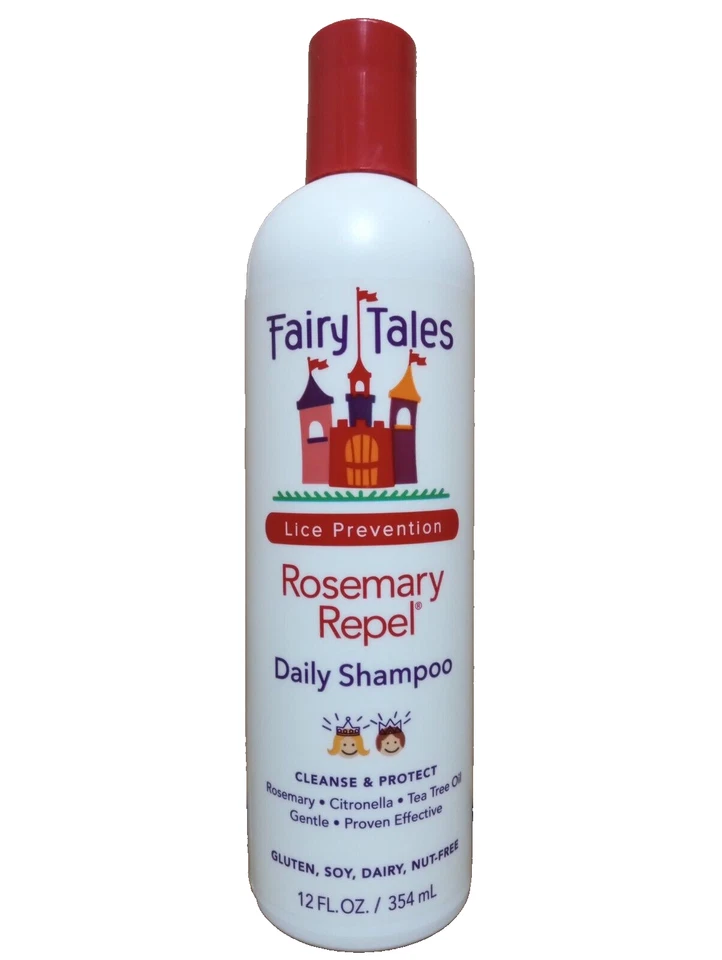 Xampu diário repelente de alecrim Fairy Tales 12 oz e spray condicionador 8 oz + pente - Imagem 4 de 4