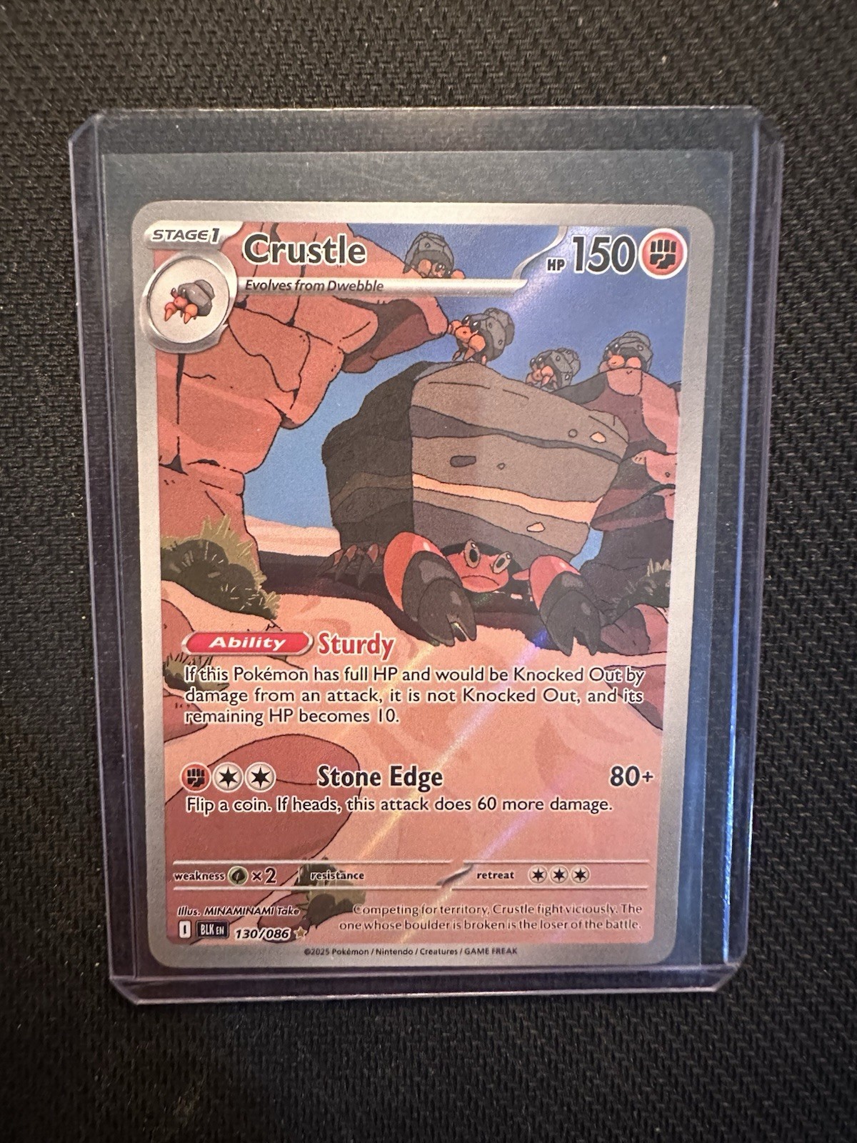 Crustle 130/086 Sv: Black Bolt Holo