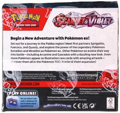 Pokemon Scarlet & Violet Booster Box #WYC 820650863240| eBay Pokemon Scarlet & Violet Booster Box #WYC 820650863240| eBay