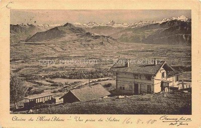 Saleve Saint-Julien-en-Genevois 74 Haute-Savoie Chaine du Mont Blanc Vue prise d
