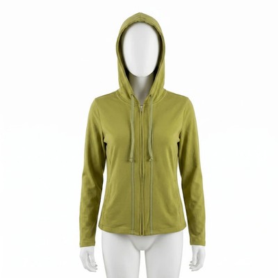 BEST CONNECTIONS Damen Strickjacke Gr S Oliv Grün Kapuzenjacke Zip Hoodie Casual