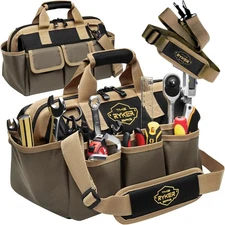 The Ryker Heavy Duty Tool Bags for Men/Women. 14 Inch Small Wide 14-Inch 