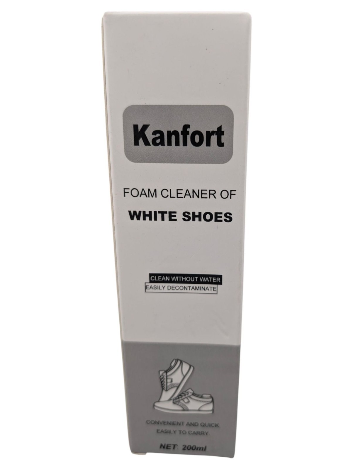 Kanfort Foam Cleaner For White Shoes 200ml  Easily Cleans Without Water