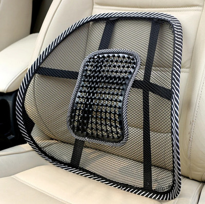 1pc Car Seat Mesh Lumbar Back Cushion Support Brace Massage Office Chair Pad