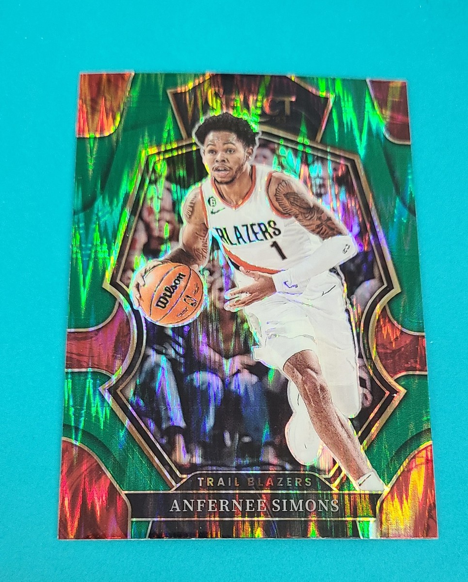 2022-23 Panini Select - Premier Level Anfernee Simons #142 Green