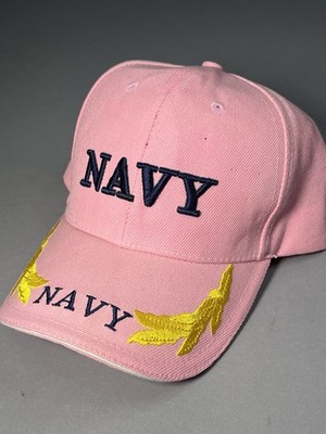 U.S. Navy Pink Baseball Strapback Patriot Hat /  Cap