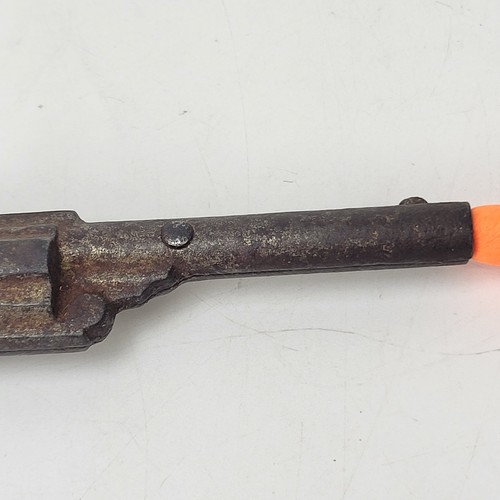 c.1910 Ideal NAVY Cast Iron Cap Gun Pistol Toy, 3 Star Rarity - Picture 12 of 13