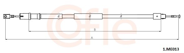 Cofle Handbremsseile Passend FüR Mercedes-Benz Vito/Mixto Kasten W639 Viano-image