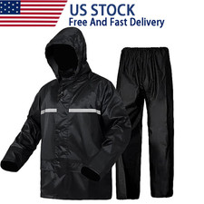 Waterproof Rain Suits Heavy Duty Raincoat Fishing Rain Gear Jacket Men