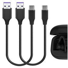 Geekria Type-C Charger Cable for Beats Studio Pro Solo 4 FitPro StudioBuds Flex