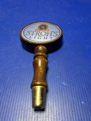 STROHS LIGHT BEER TAP HANDLE ------7 1/2'' LONG