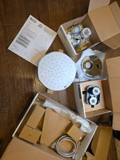 Delta 342702 Modern Raincan Round Shower System Chrome