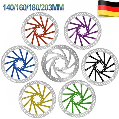 BUCKLOS 140/160/180/203mm Fahrrad Bremsscheibe 6-Loch Disc Scheiben Bremse für Shimano