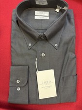 ENRO non-iron cotton black LS NWT 22 34-35