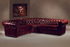 Luxus Chesterfield Ecksofa Aberdeen Ledersofa Eckcouch UVP*6.790 Salottini
