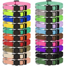 20 Pack Puppy ID Collar Identification Adjustable Breakaway Whelping Collars