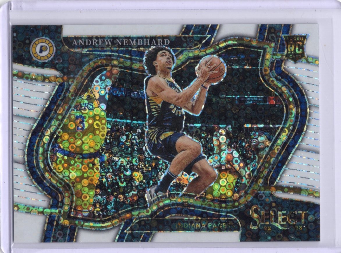 2022-23 Panini Select Andrew Nembhard White Disco Prizm Rookie /75 #280