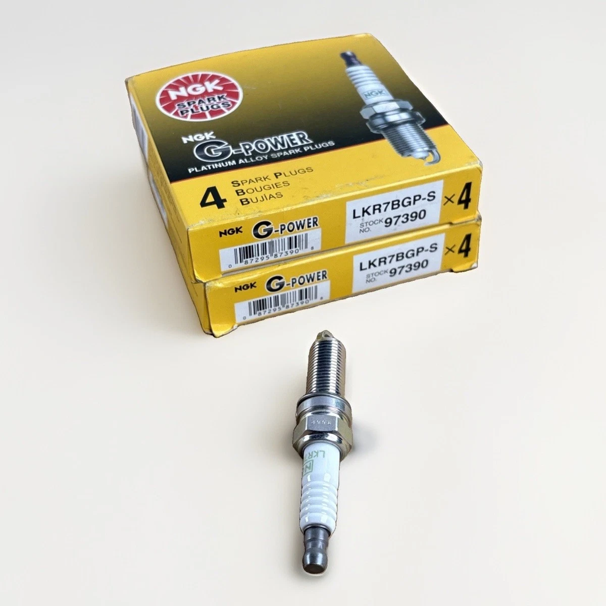 Set of 8 Genuine NGK 97390 LKR7BGP-S Platinum Spark Plugs for Honda Accord Pilot photo 3