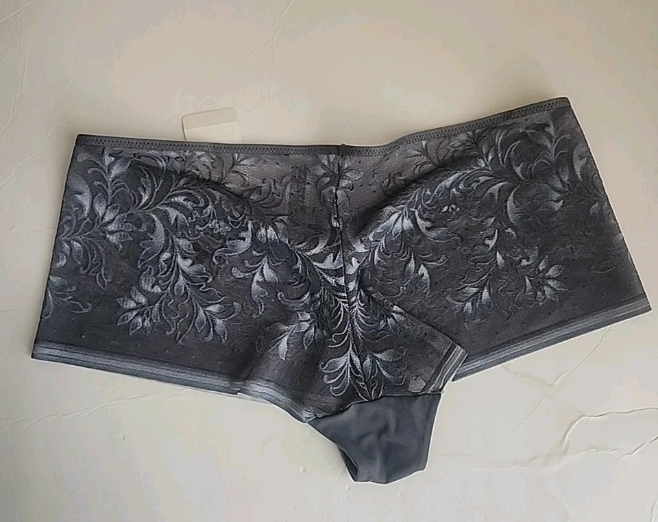Panty corto elástico Wacoal Style gris 845340 talla US 6 encaje nuevo con etiquetas Foto 2 de 4