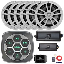 Metra BT Controller, 6x 6.5" Speakers, 4-CH Amp  2-Channel Amp, Splitter  Kit