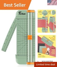 A5 Paper Cutter, Small Straight Paper Trimmer with Side Ruler Morandi Compa...