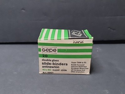 Gepe 6901 Super Thin Slide Mounts 40x40mm w/ Double AN Glass - Box of 19 