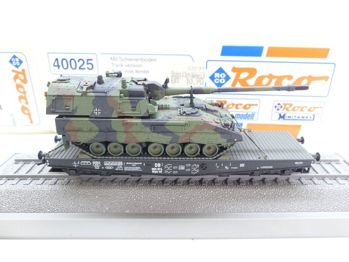 Roco H0 Schwerlastwagen mit Heer Panzer, DB, DC, NEM, NEU in Roco Box #67889 | Condition: Gebraucht
