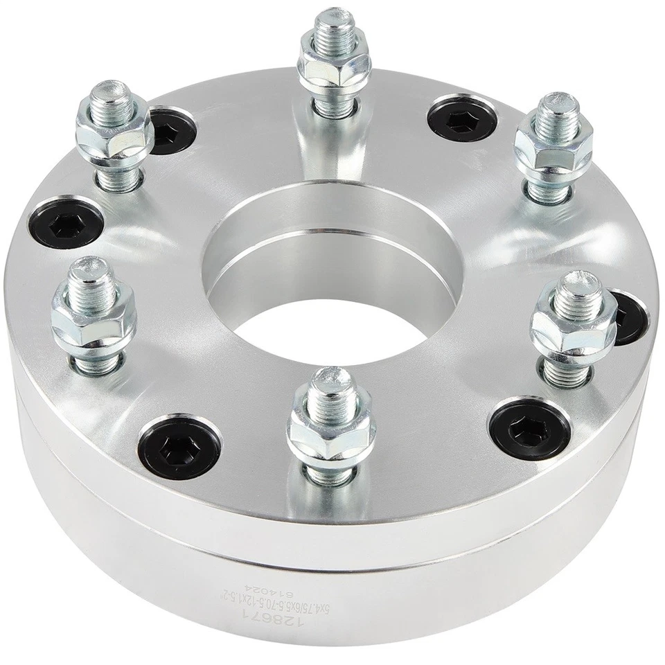 4 Pcs 2" 12x1.5 5x4.75 Wheel Adapters to 6x5.5 For Buick Riviera 1979-1985 Foto 3 de 4