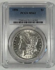 1896 Morgan Silver $1 Dollar Coin PCGS MS 61