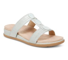 Vionic Women's T-Strap Slip-on Supportive Sandal "Sierra" - Mint Green/7.5 M NIB