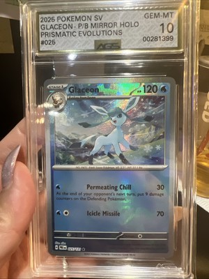 Glaceon 25/131 Poke Ball Pattern Pokemon Prismatic Evolutions