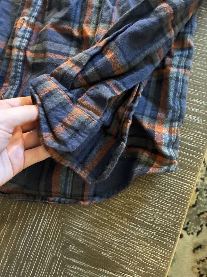 Camisa Ezekiel Para Hombres Grande M Franela a Cuadros Manga Larga Informal Abotonada Foto 4 de 4