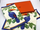 HERMÈS Placemats 100% Cotton American Print TUCANO Original Collection New