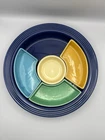 Vintage Fiesta Relish Tray Original 6 Colors Beautiful Collectors Platter