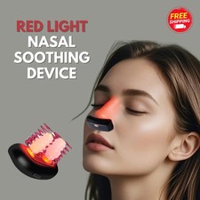 Red Light Nasal Therapy Device for Nose Relief with 2 Sets Soft Nasal Plugs 1pc