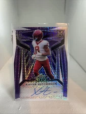 2023 Leaf Metal Xavier Hutchinson #BA-XH1 Purple Crystals /5 (AU, RC)